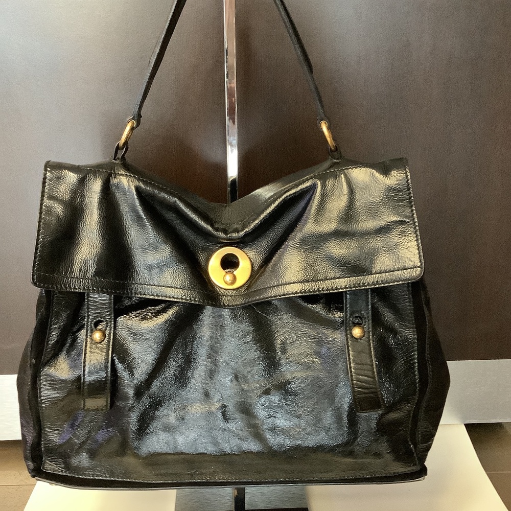 Yves Saint Laurent Black Leather Muse Two